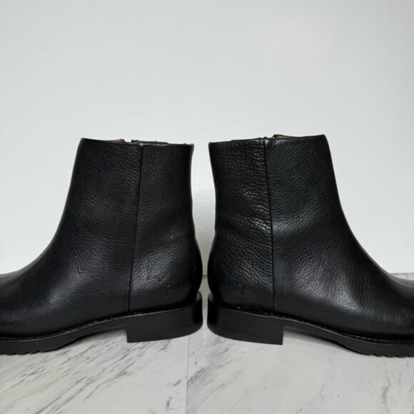 New! Frye Veronica Inside Zip Black Leather Bootie 8B - Picture 8 of 14